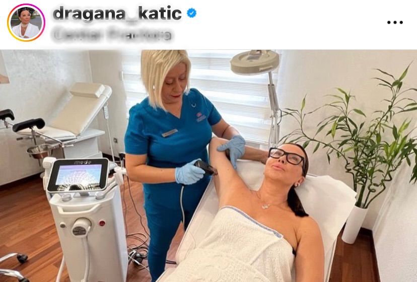 Tretman za podbradak Dragane Katić, instagram