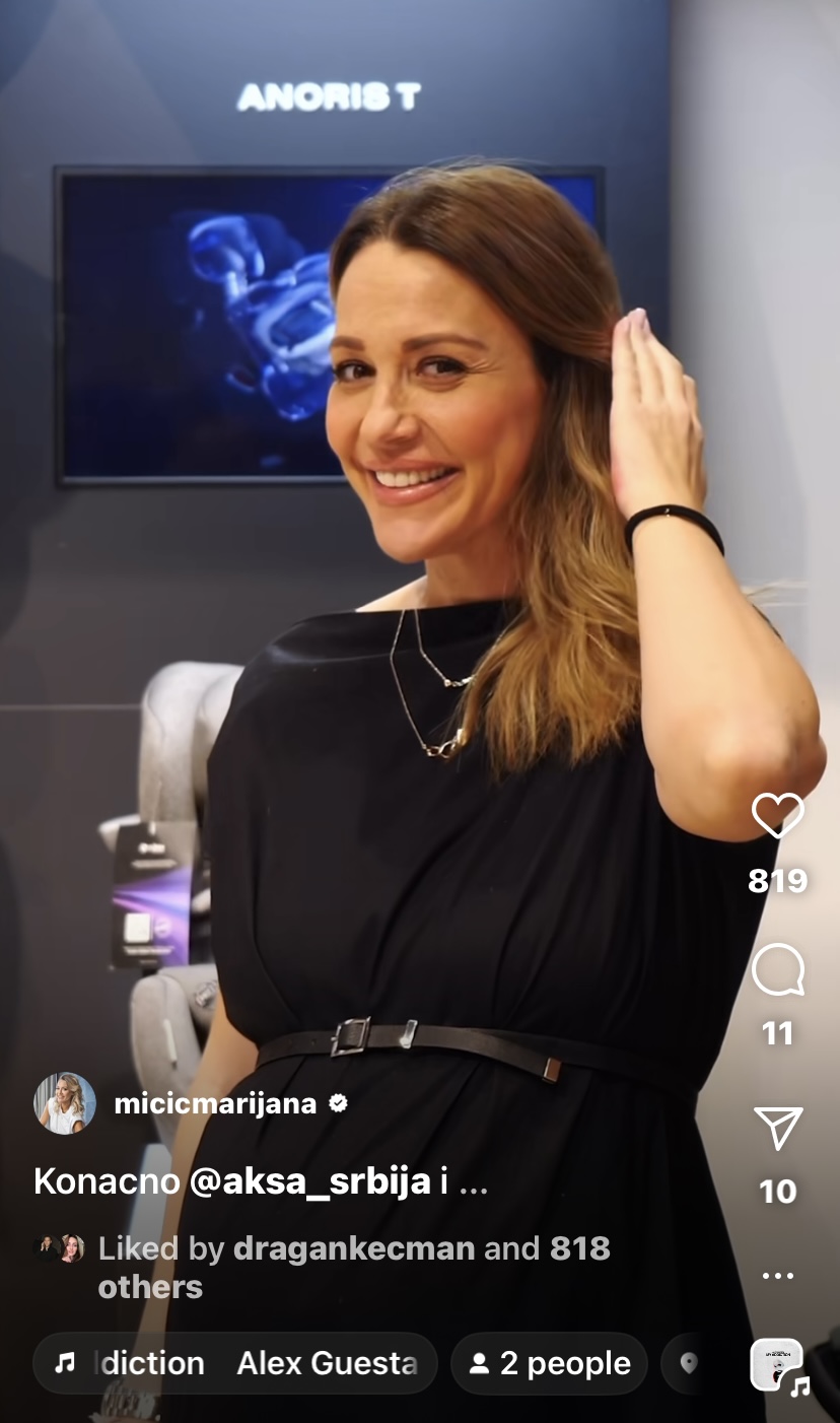Trudnička haljina Marijane Mićić, instagraminstagram