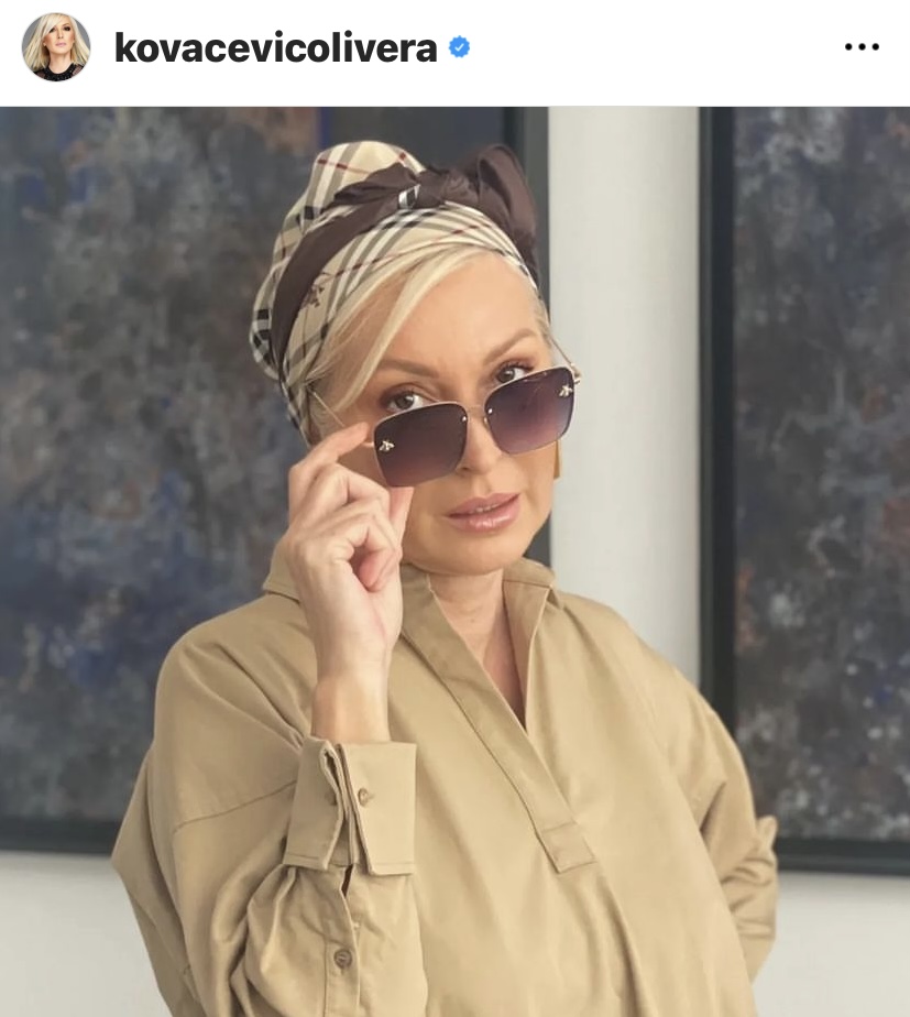 Modni izbori Olivere Kovačević, Instagram