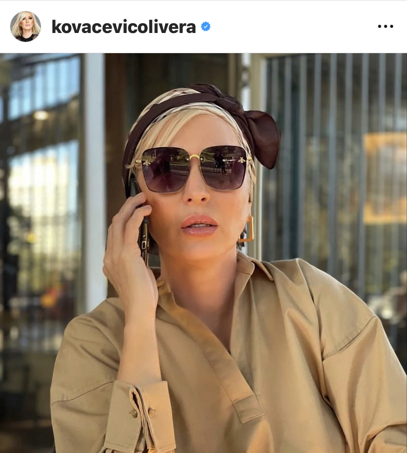 Modni izbori Olivere Kovačević, Instagram