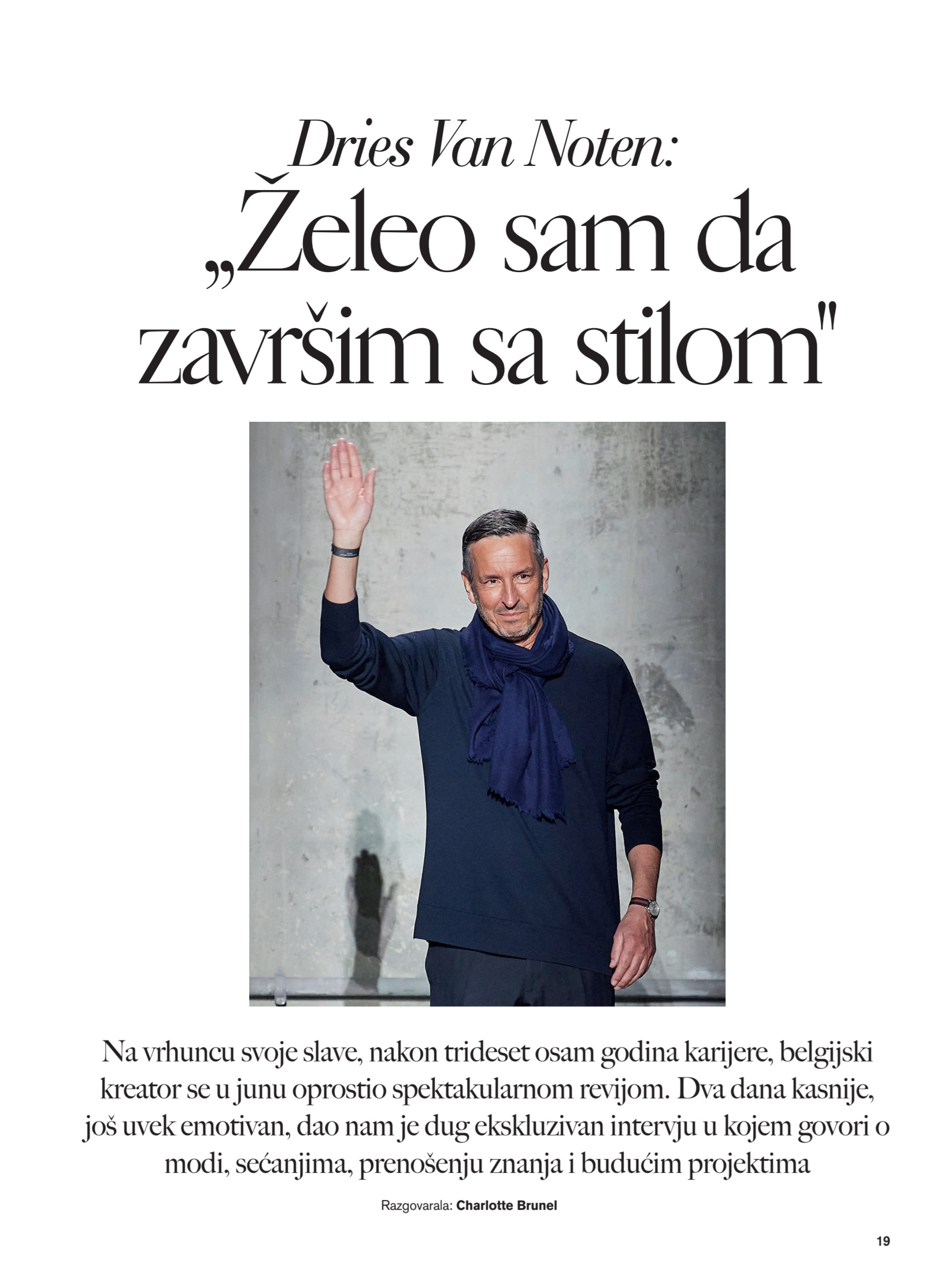 Dries Van Noten intervju