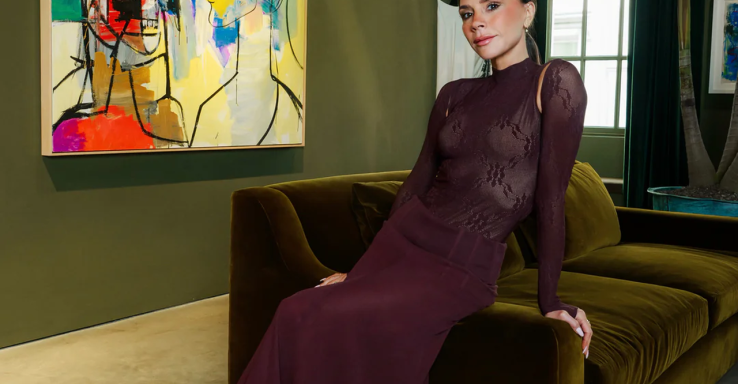 victoria beckham zelena dnevna soba