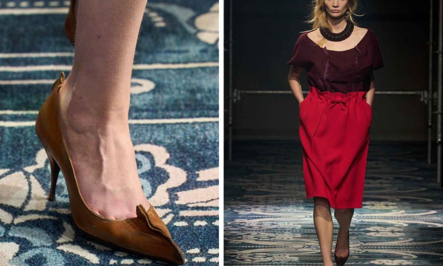 Prada Antiqued Leather Pumps