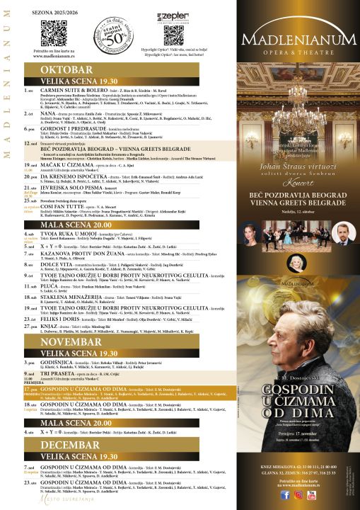 madlenianum repertoar nova sezona