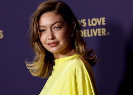 Puter žuta haljina Gigi Hadid